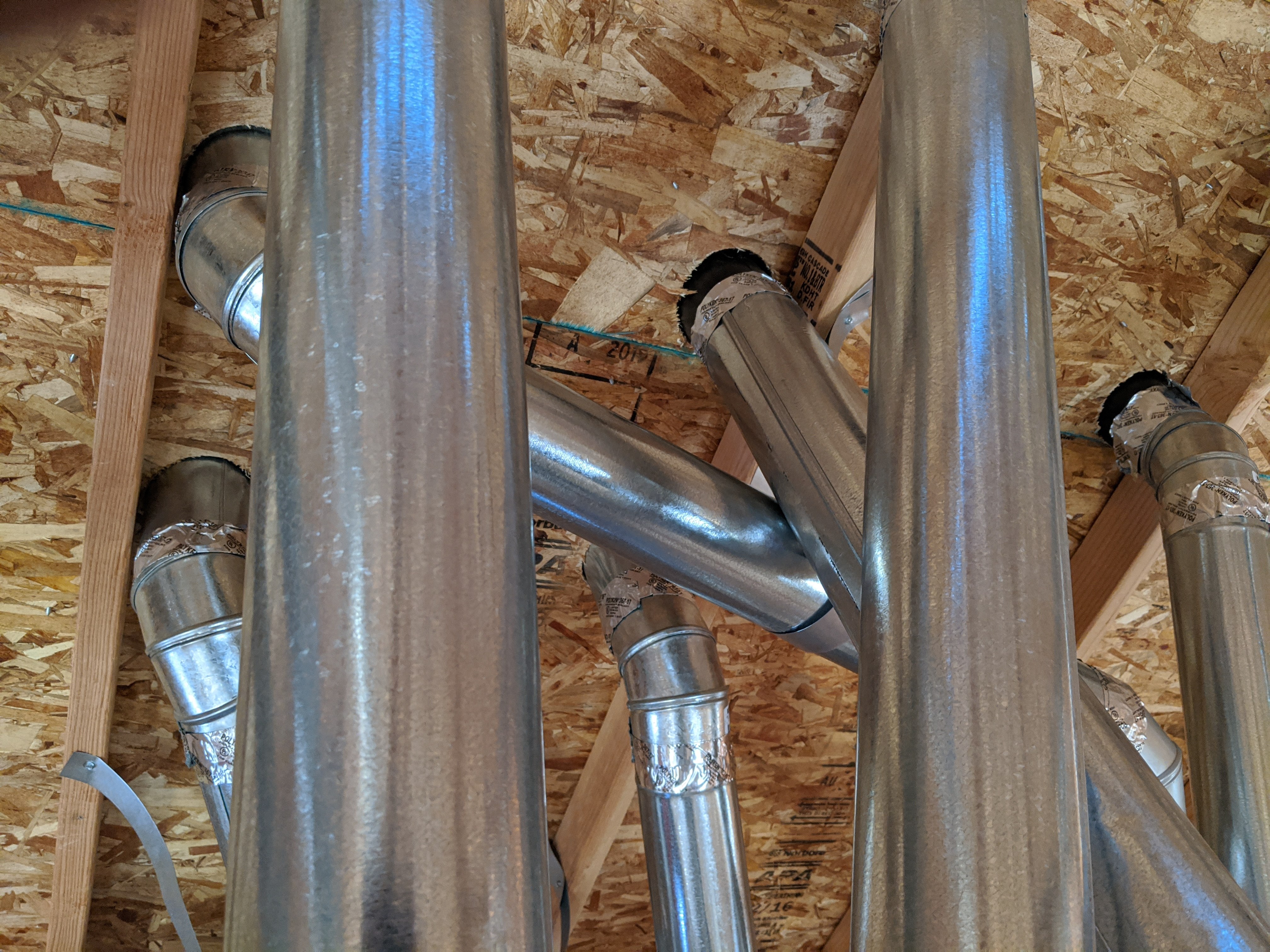 Professional HVAC venting installation in attic Meridian Idaho